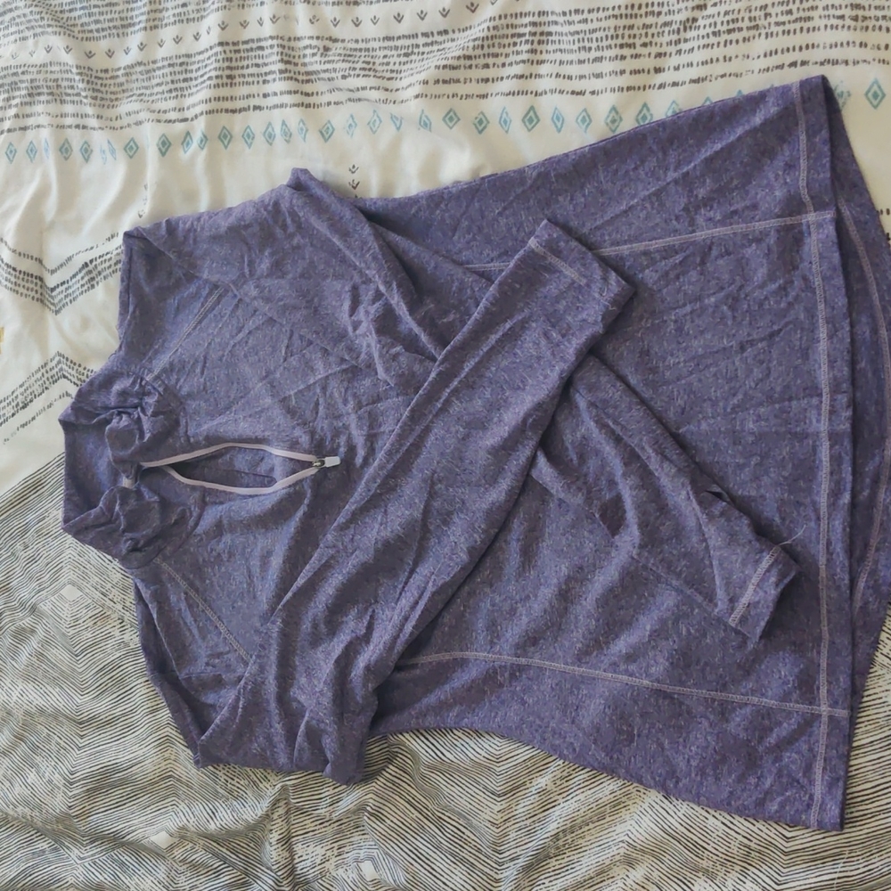 Small, light purple exercise long sleeve